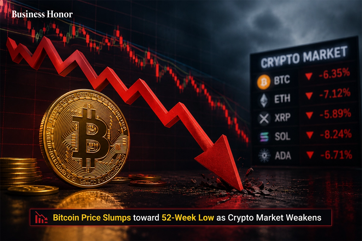 Bitcoin Price Slumps toward 52-Week Low as Crypto Market Weakens
